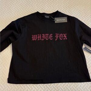 Long sleeve white fox shirt